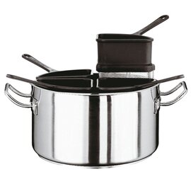 meat pot | pasta pot KG LINE 2000 20.5 l stainless steel with PA quarter inserts  Ø 360 mm  H 215 mm  | stainless steel cold handles product photo