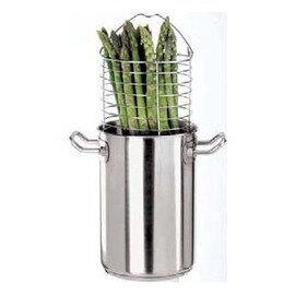 asparagus pot KG LINE 2000 4.8 ltr stainless steel  Ø 160 mm  H 240 mm  | Stainless steel tubular handles product photo