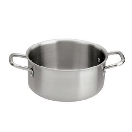 meat pot KG LINE 2500 5 ltr stainless steel  Ø 240 mm  H 115 mm  | stainless steel handles product photo