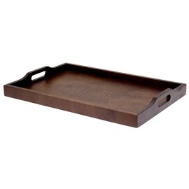 room service tray wood nut brown | rectangular 520 mm  x 350 mm product photo