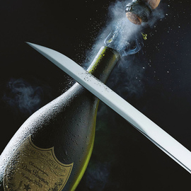champagne sabre stainless steel L 400 mm | wooden packaging product photo  S