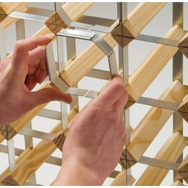 Connection Cross for wooden metal wine racks material metal number 5 pcs