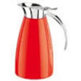 thermal jug 0.6 ltr stainless steel red hinged lid product photo