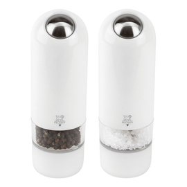 pepper mill|salt grinder electro Alaska plastic white H 170 mm product photo