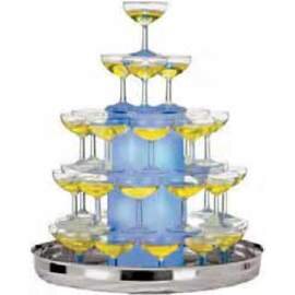 sparkling wine fountain stainless steel  Ø 450 mm  H 55 mm product photo