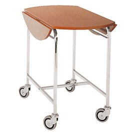 room service trolley walnut coloured | 900 mm  x 550 mm  H 770 mm product photo
