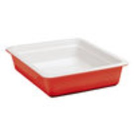 GN container GN 1/2  x 65 mm porcelain red induction-compatible product photo