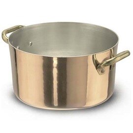 saucepan 2.6 ltr copper  Ø 180 mm  H 90 mm  | brass tube handles product photo