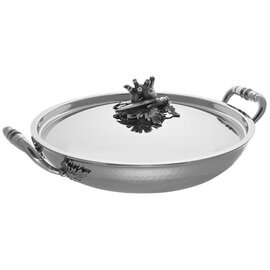 paella pan OPUS Prima with lid  • stainless steel 3 ltr  Ø 300 mm  H 60 mm product photo