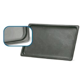 Gastronorm baking sheet GN 1/1 aluminum B-Cristal non-stick coated black  H 20 mm product photo