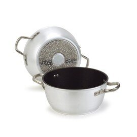 saucepan 5.6 l aluminium 7 mm non-stick coated  Ø 240 mm  H 140 mm  | Stainless steel tubular handles product photo