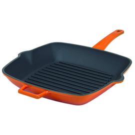 grill pan • cast iron orange | 260 mm x 260 mm | long handle | counter handle product photo