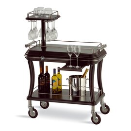 serving trolley bordeaux  | 2 shelves  L 920 mm  B 520 mm  H 1270 mm product photo