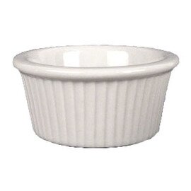 Ramekin bowl, dip bowl made of porcelain, Ø 7,5 cm, externally corrugated, thick-walled version product photo