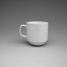 mug with handle 280 ml porcelain white product photo
