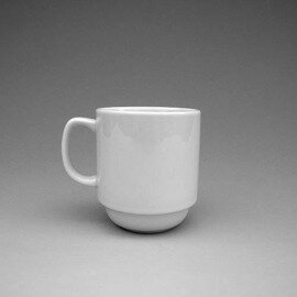 mug with handle 300 ml porcelain white product photo