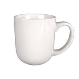 drinking cup with handle 450 ml porcelain white product photo