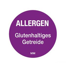 label Movemark • allergen gluten containing cereal Ø 25 mm | 1000 / roll product photo