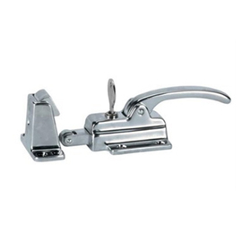Chrome-plated door lock with key and piston product photo