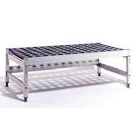 floor rack FERMOSTOCK 6611 plastic aluminium 660 mm 560 mm  H 300 mm 1 grid shelf (shelves) product photo