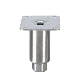 adjustable foot stainless steel with assembly plate Ø 41 mm H 100 mm product photo