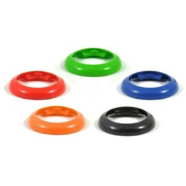 Portion of Pal rings, 5 pieces, orange, red, green, blue, black product photo