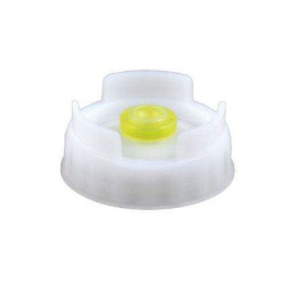SCREW CAP WITH SILICONE VALVE YELLOW, 6 pieces product photo