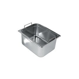 gastronorm container GN 1/2  x 100 mm stainless steel | stiff handles product photo