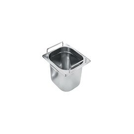 gastronorm container GN 1/6  x 65 mm stainless steel | stiff handles product photo