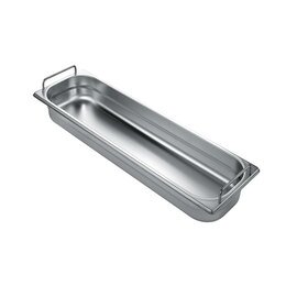 gastronorm container GN 2/4  x 150 mm stainless steel | stiff handles product photo