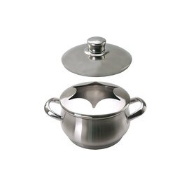 KSG-111 Fondue Bourguignonnetopf, mit Deckel und Spritzschutz, CNS, Ø 160 mm, H 95 mm, 1,6 Ltr. product photo