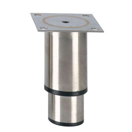 adjustable foot LPI-505 | stainless steel with plastic base black H 145 - 200 mm product photo