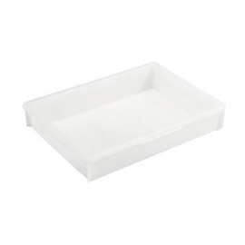 stacking containers | transport boxes PE white food safe | 465 mm x 360 mm H 82 mm product photo