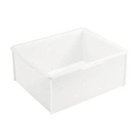 stacking containers | transport boxes PE white food safe | 515 mm x 445 mm H 220 mm product photo