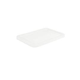 Lid for container 975237, 975239, 975241, 600 x 400 x H 40 mm - HDPE, white, 0.95 kg, rounded corners product photo
