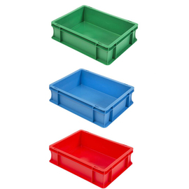 stackable container Colour Line Euronorm PP green 10 ltr | 400 mm x 300 mm H 130 mm product photo