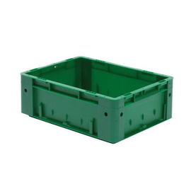 stackable container Rainbow Line Euronorm PP green closed | reinforced 12.5 l | 400 mm x 300 mm H 145 mm product photo