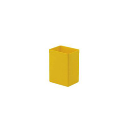 Insert box, PS, yellow, 94 x 73 x H 122 mm, 6 ltr, for boxes 600 x 400 mm, from height 175 mm product photo