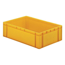 stackable container Rainbow Line PP yellow closed 33 ltr | 600 mm x 400 mm H 175 mm product photo