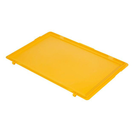 Hinged lid, yellow, COLOR LINE, 600 x 400 x H 16 mm product photo