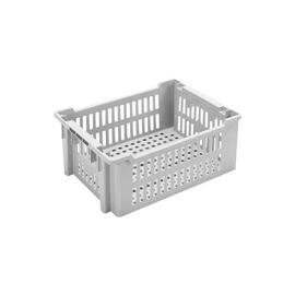 stack and nest container ROTA PE grey 15 ltr | 400 mm x 300 mm H 180 mm product photo