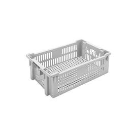 stack and nest container ROTA  • grey  • perforated  | 40 ltr | 510 mm  x 340 mm  H 190 mm product photo
