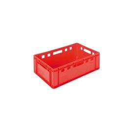 meat container polyethylene red 38 ltr  | 600 mm  x 400 mm  H 200 mm product photo