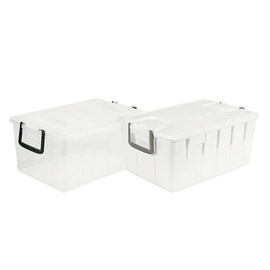 food storage containers with lid PP white 40 ltr | 380 mm x 580 mm H 256 mm product photo