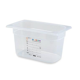 food container GASTRO-PLUS GN 1/4 PP transparent 4 ltr | 265 mm x 162 mm H 150 mm product photo