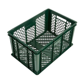 bread crate Euronorm HDPE green 64 ltr | 600 mm x 400 mm H 320 mm product photo