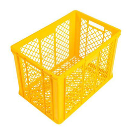 bread crate Euronorm HDPE yellow 82 ltr | 600 mm x 400 mm H 410 mm product photo