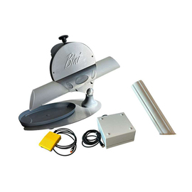 Sandwich & bread roll slicer | with foot pedal incl. drip tray | tamper product photo