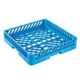 universal rinsing basket 500 mm x 500 mm H 100 mm | polypropylene blue product photo