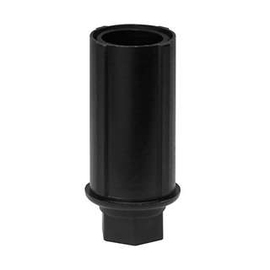 twist-in foot for round tube Ø 70 mm | plastic black H 35 - 90 mm | rotating piece product photo